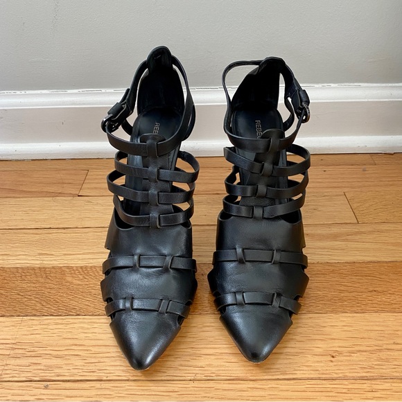 Rebecca Minkoff Randi Leather Pointed-Toe Pumps 8 - Picture 3 of 9